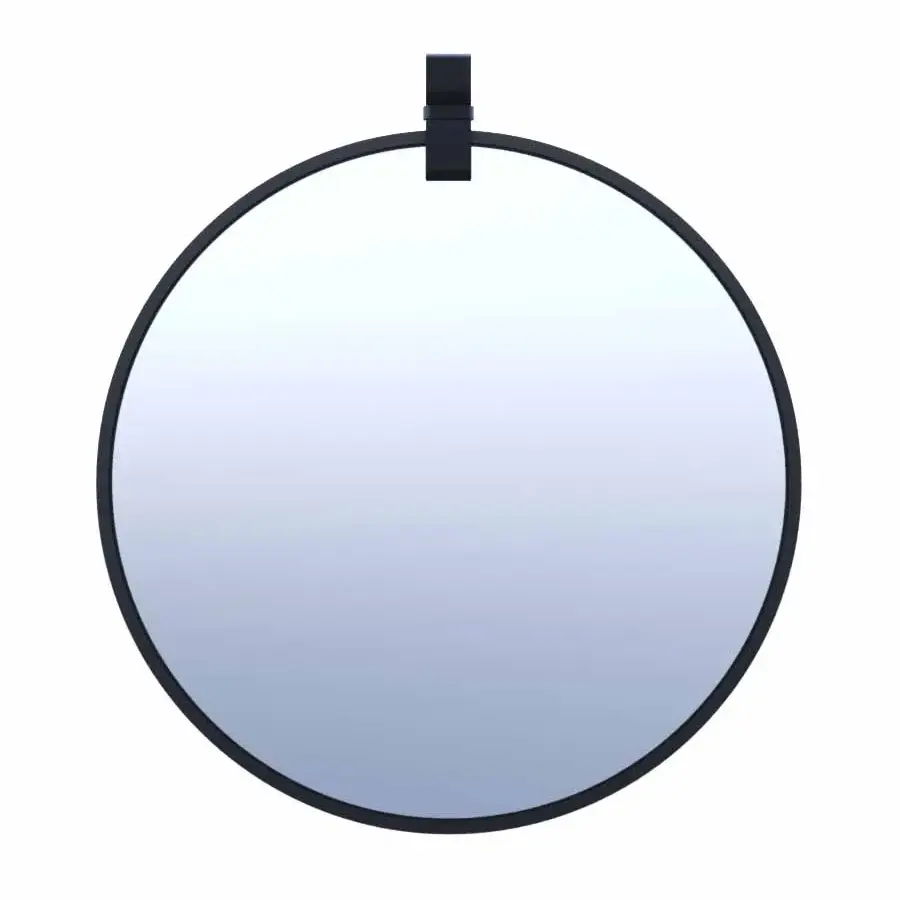 картинка Зеркало круглое интерьерное Bona в черной раме МДФ 