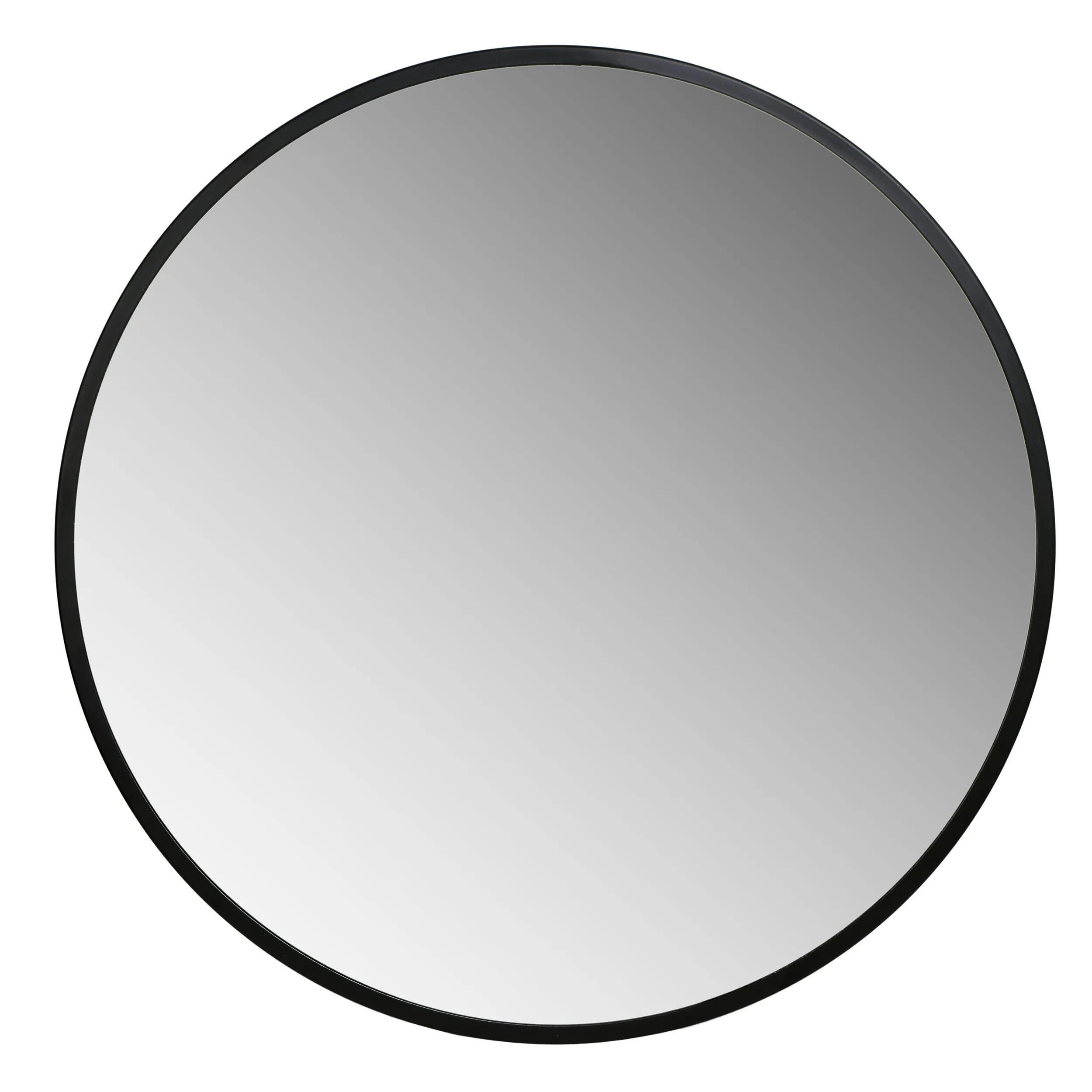 картинка Круглое зеркало в черной раме Roxen